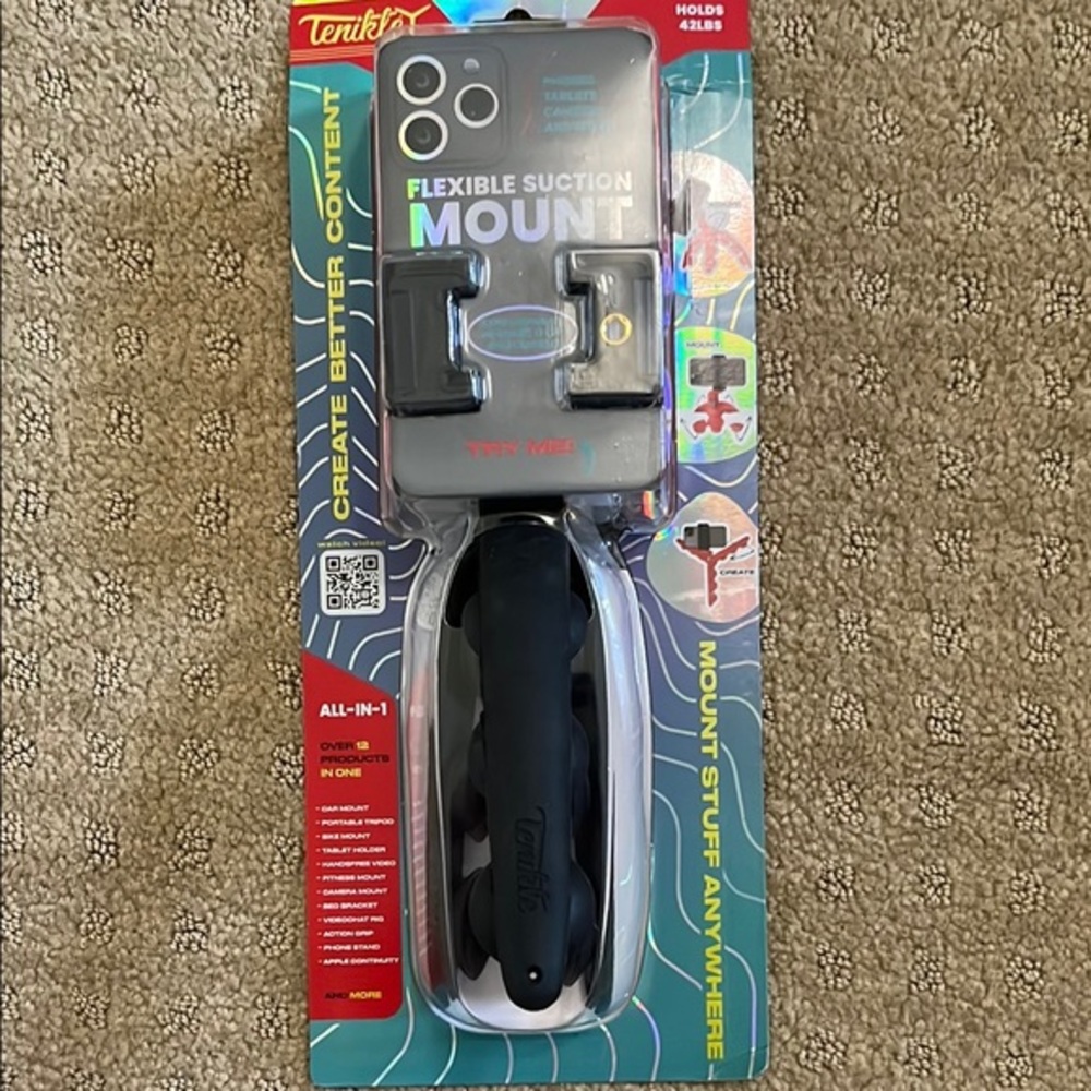 Flexible Suction Mount - Black
